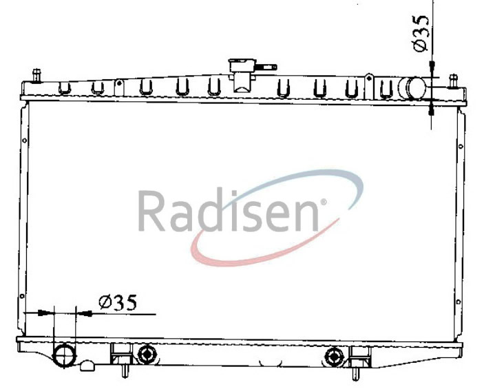 RADISEN RR 62997 Radyatör Bluebird 87-89 At Brazed