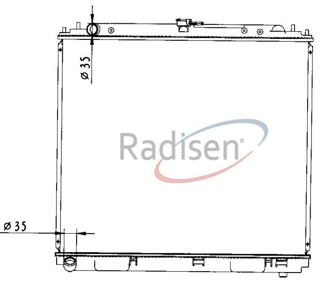 RADISEN RR 68717 Radyatör Navara 05- Mt Brazed