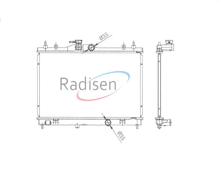 RADISEN RR 68718-B Radyatör Juke Brazed
