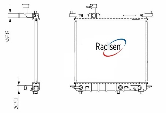 RADISEN RR 68720-B Radyatör March 11- 1.2 Brazed