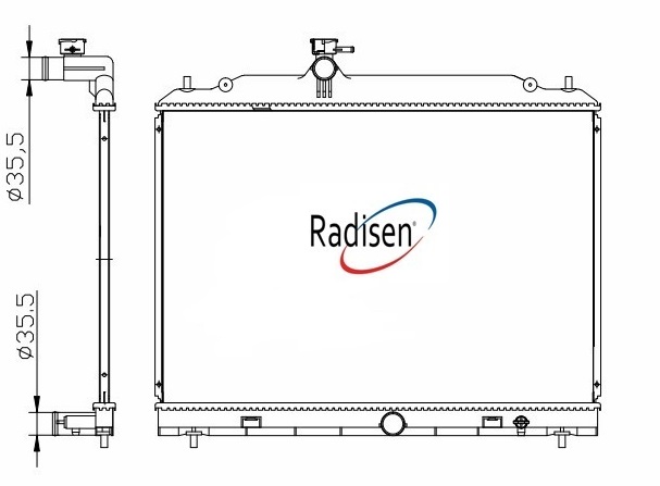 RADISEN RR 92580 Radyatör Serena Brazed