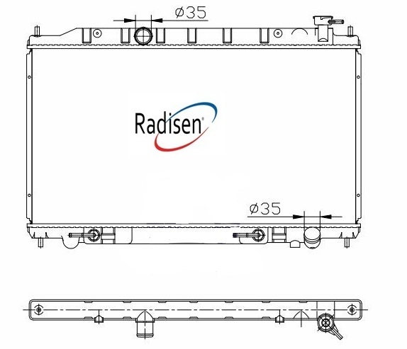 RADISEN RR 98558 Radyatör Teana Brazed