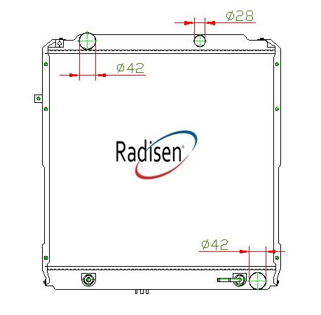 RADISEN RR 64598-C Radyatör Coaster Brazed