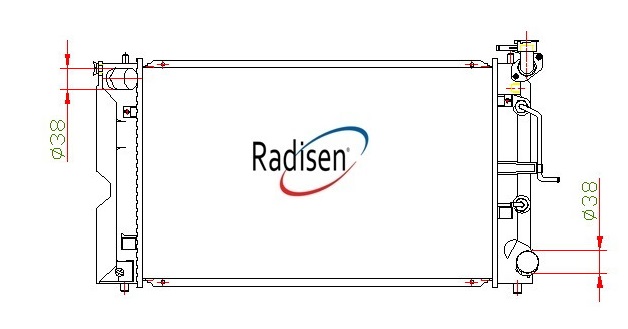 RADISEN RR 64632-B Radyatör Corolla Brazed