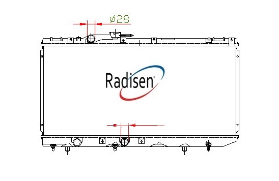 RADISEN RR 92583-C Radyatör Tercel 91-94 1.5l Paseo 92-95 1.5 Brazed