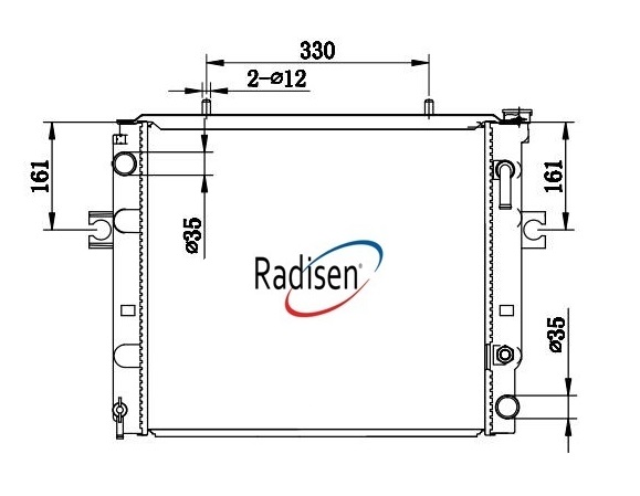 RADISEN RR 92585 Radyatör Forklift Brazed