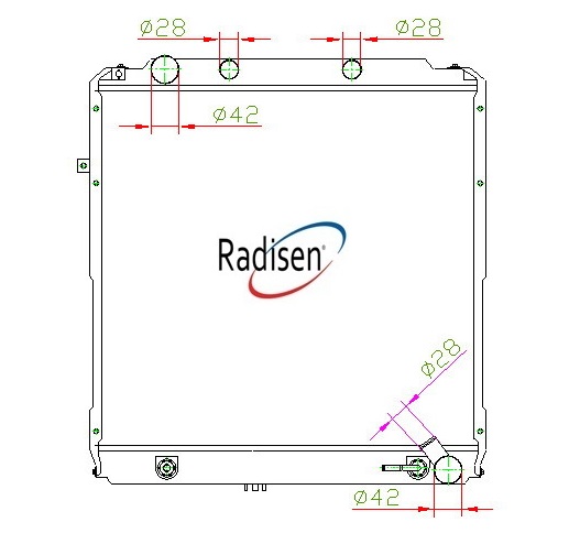 RADISEN RR 93727 Radyatör Coaster Brazed