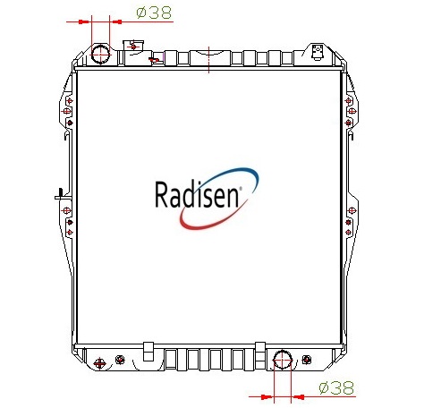 RADISEN RR 97680 Radyatör Hi-Lux 4x4 Brazed