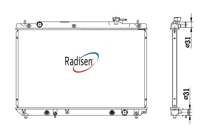 RADISEN RR 97782 Radyatör Rx300 Brazed