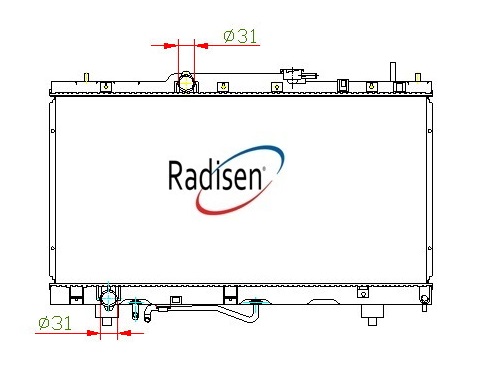 RADISEN RR 97802 Radyatör Corona Brazed