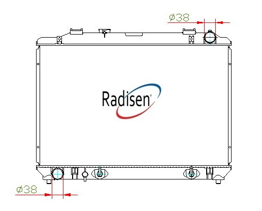 RADISEN RR 98745 Radyatör Townace Noah 96 2c Brazed