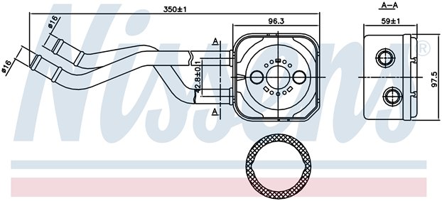 RADISEN RO 90685 Yağ Radyatörü Bora Golf Iv Seat Leon Toleda 1.6i 16v Motor Yağ Soğutucu