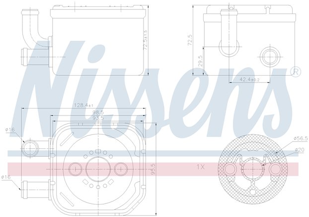 RADISEN RO 90654 Yağ Radyatörü A4 S4 00- 2.5 Tdi Motor Yağ Soğutucu