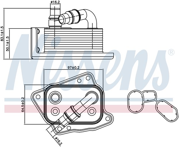RADISEN RO 90688 Yağ Radyatörü 1 E81-E82-E87-E88 04- 116i Motor Yağ Soğutucu