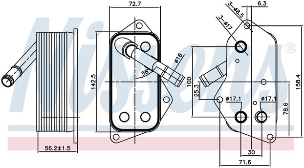 RADISEN RO 90689 Yağ Radyatörü 1 E81-E82-E87-E88 04- 130i Motor Yağ Soğutucu Oringli