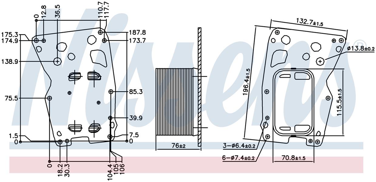 RADISEN RO 90902 Yag Sogutucusu Bmw N47n N57n F20 F21 F22 E90 E91 E92 E93 F30 F31 F34 F32 F33 F36 F07 F10 F11 E84 F25 F15