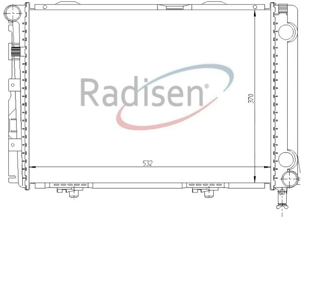 RADISEN RR 62549 Radyatör E-Class W 124 84- 200d-200td -250d-250 Td Brazed 1245004903