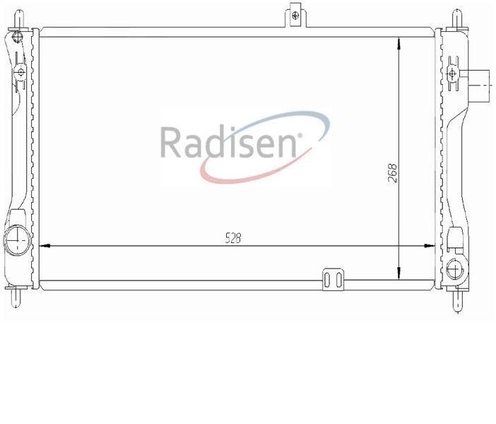RADISEN RR 63242 Radyatör Ascona C Kadett D Mechanical 90128036