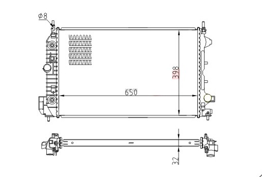 RADISEN RR 63113 Radyatör Vectra C 02- 1.9 Cdti Diesel At Brazed 650x398x32 1300412-13200486-51770420-1300264-24418345-51825583-13196477-1300273-51775637-2441845-51770416