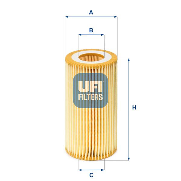UFI 2501300 Yag Filtresi Mercedes Om611 W203 W211 W210 W639 B901>B904