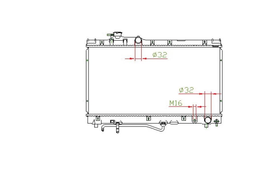 RADISEN RR 64777 Radyatör Celica 93- 2.0i 16v Brazed