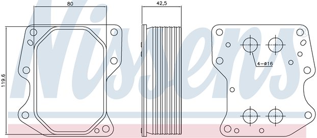 RADISEN RO 90752 Yağ Radyatörü Transit 06- 2.2 Tdci Fiat Ducato 06- 2.2 Jtd Motor Yağ Soğutucu Bk2q6b624bb-1103q1-9675549080