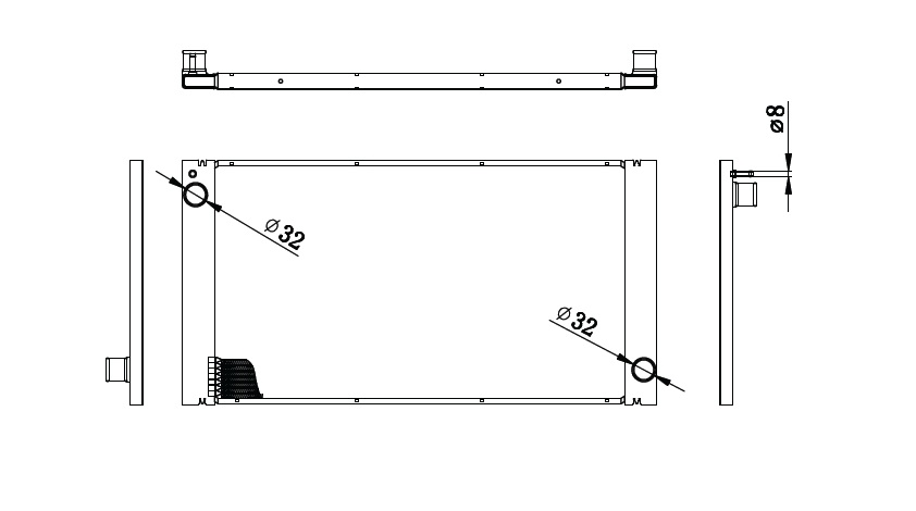 RADISEN RR 69705 Radyatör Clubman 1.6 Diesel Brazed 590x334x24