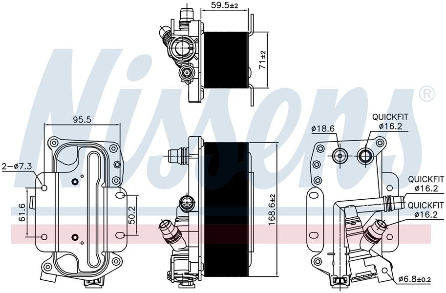 RADISEN RO 90936 Otomatik Sanziman Yag Sogutucusu Bmw N20 F10 F11
