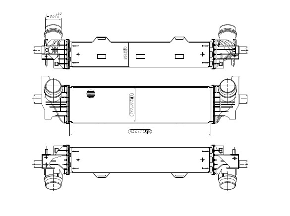 RADISEN RI 961226 Intercooler 5 Series G30 2017 518d 2.0-518d 2.0 Mild-Hybrid Brazed 544x137x95
