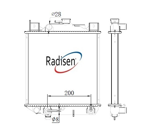 RADISEN RR 64083-B Radyatör Swift 90- At Fan Bağlantisi 3 Ölçü 32.5x32 Brazed 325x318x26 1770082621-1770082622-1770082631-1770060b32-1770063b21-1770082620-1770082621-1770082622-1770082631