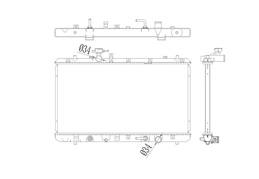 RADISEN RR 64205 Radyatör Sx4 Ey-Gy 06- Brazed