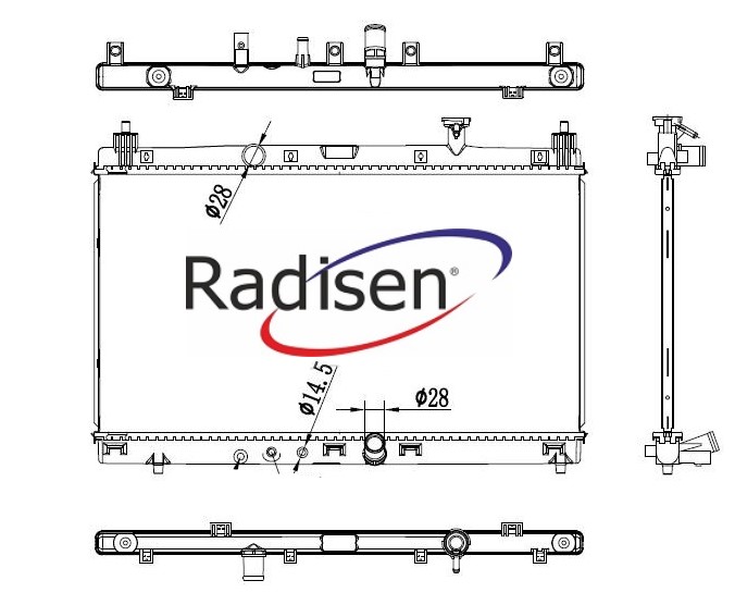 RADISEN RR 617284 Radyatör City Fit 1.5 2020 Brazed 375x698x16