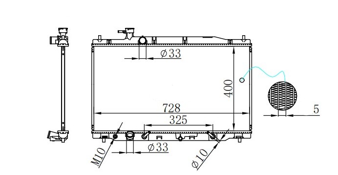RADISEN RR 681372 Radyatör Cr-V 2007 2.0 Ivtec 26mm Brazed 400x728x26 19010rza901-19010rzaa51-19010rzaa01-19010reza51-19010r11a51-19010rzpg51-19010rzpg01-19010rza901