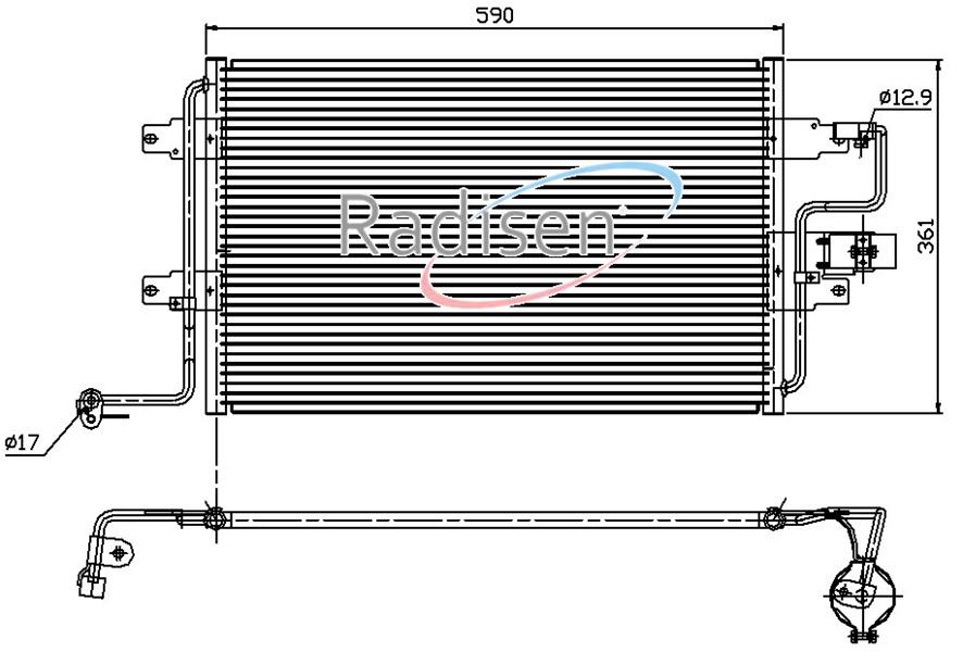 RADISEN RC 94310 Klima Radyatörü A3 96- Tt 98- Set Golf Iv Bora 97- Brazed 583x361x18 1j0820411n-1j0820411l-1j0820411d-1j0820413b-1j0820413a-1j0820413d-1jm820411-1je820411-1j0820411b