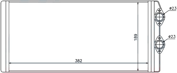 RADISEN RH 73629 Kalorifer Radyatörü Fh 12 16-Fm 7 9 10 11 12-Wg Us 98- Mechanical 380x195x42