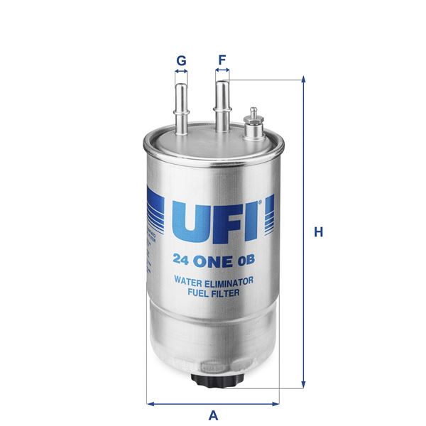 UFI 24ONE0B Yakit Filtresi Fiorino-Doblo-Linea 07>-Punto 1.3jtd-1.9jtd 05> Stilo 1.9jtd 03> Boxer-Jumper-Ducato 11> Euro5