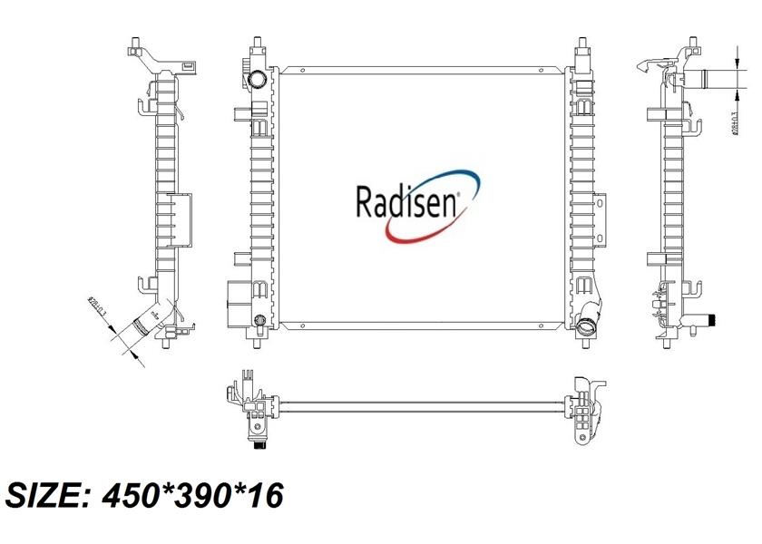 RADISEN RR 68810 Radyatör Note 13- 1.2 Dig Brazed