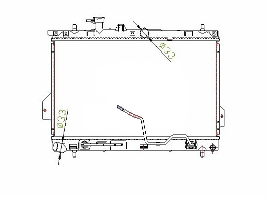 RADISEN RR 67480-M Radyatör Matrix 01- 1.6i-1.8i Mt Brazed 2531017100-2531017150-2531017101-2531017102-2531017100-2531017102-2531017150-2531017100-2531017101