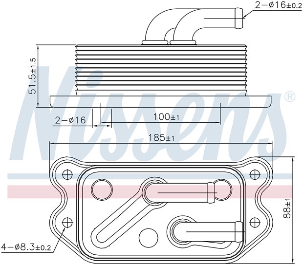 RADISEN RO 90716 Yağ Radyatörü S80 98- 2.8 T Motor Yağ Soğutucu