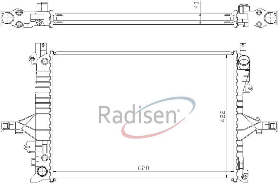RADISEN RR 65553 Radyatör S60 00- C70 98- S80 98- S70 00- Xc70 00- 2.0-2.3t-2.4t-2.5t Brazed 8602414-8601586-8602755-8603294-8601564-3600085-8603841-8603293-36000487-8601433-8602539-8603314