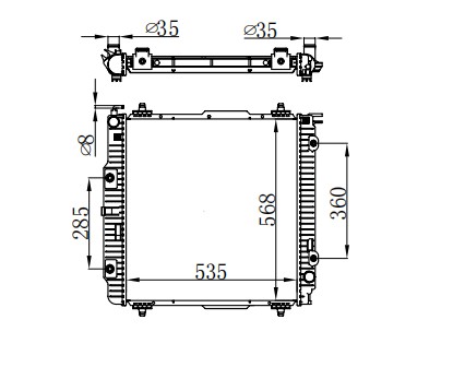 RADISEN RR 62599 Radyatör G-Class W 463 Gw-Class W 461 90- Gw-Class W 463 89- 4635001000-4635001100-4635001200-4635000200-4635000300-4635000900-4635001201-4635000402-4635003700