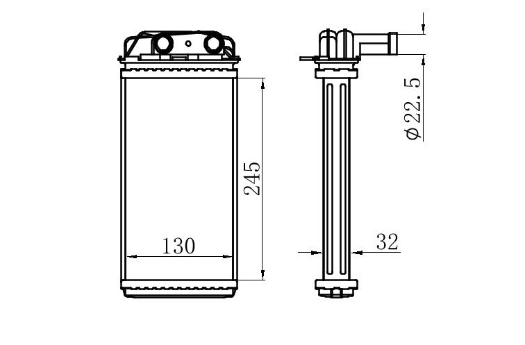 RADISEN RH 71454 Kalorifer Radyatörü Albea Brazed