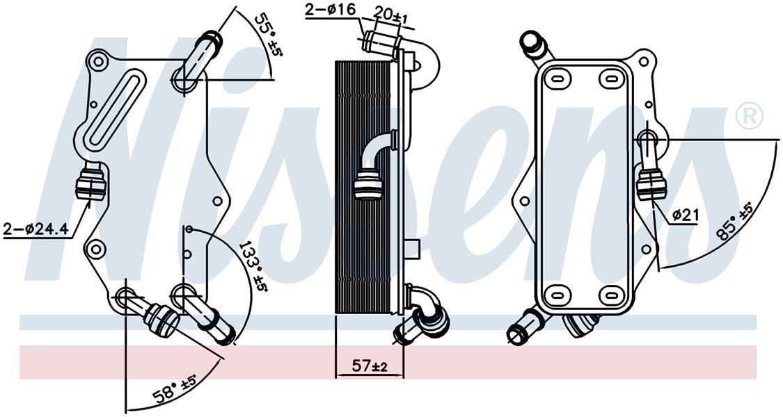 KALE 380035 Şanziman Yağ Soğutucu A6 15<18 A7 15<18 Q5 13<17 Phideon 17 > 2.0-3.0tdi-Tfsi Soğutucu Kütük Şanz Iman Yağ Soğutucu
