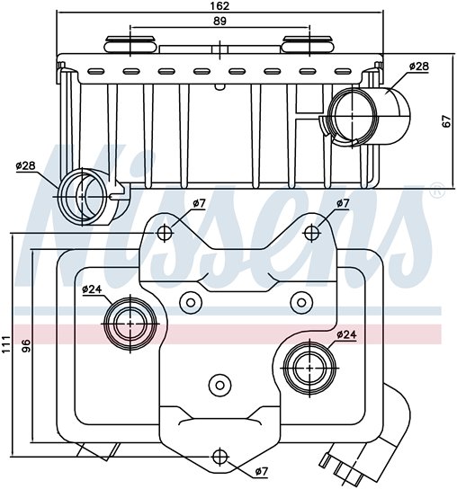 RADISEN RO 90582 Yağ Radyatörü C-Class W 202 93- C 250 Turbo D Motor Yağ Soğutucu