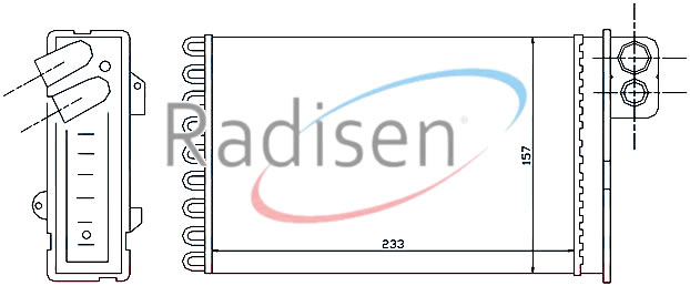 RADISEN RH 71152 Kalorifer Radyatörü C5 2001 Mechanical 233x157x42