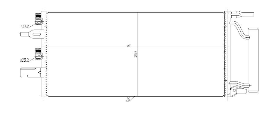 RADISEN RC 940759 Klima Radyatörü 2 Series F45 14- X1 Series F48 16- Mini Clubman 15-