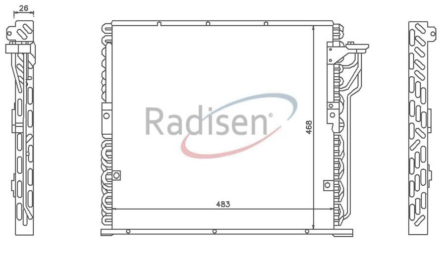 RADISEN RC 94157 Klima Radyatoru Bmw E36