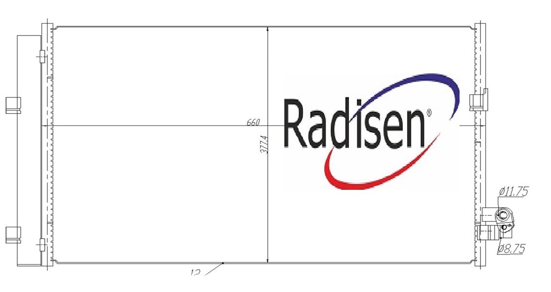 RADISEN RC 940748 Klima Radyatörü 5 G30-G31 15- 520d.520dx.525d.530d.725d.725ld.730d.730ld.740d.740ld