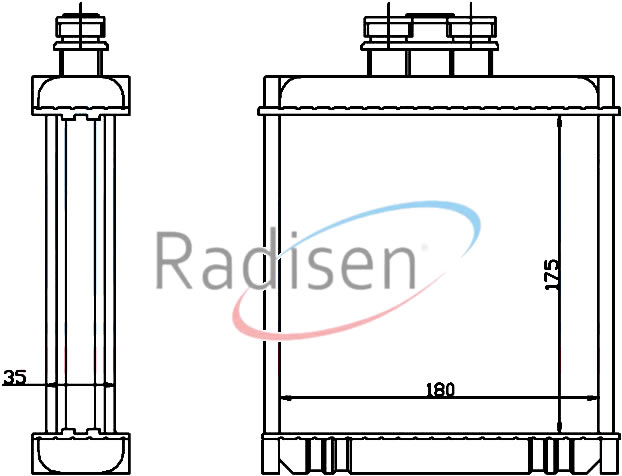 RADISEN RH 73654-M Kalorifer Polo 1.2i. 1.4i. 1.4tdi. 1.6i. 1.8i 20v Turbo 1.9tdi
