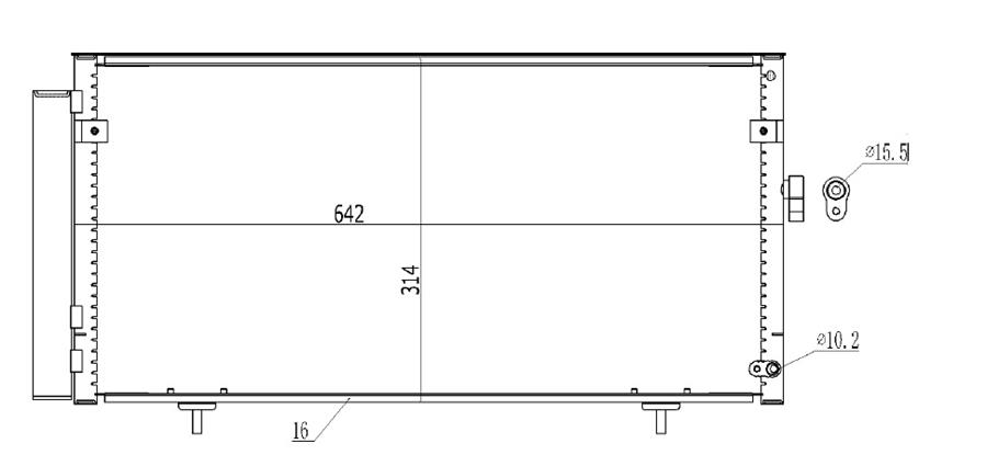 KALE-389900 Kondenser Forester Iv Outback Al Al